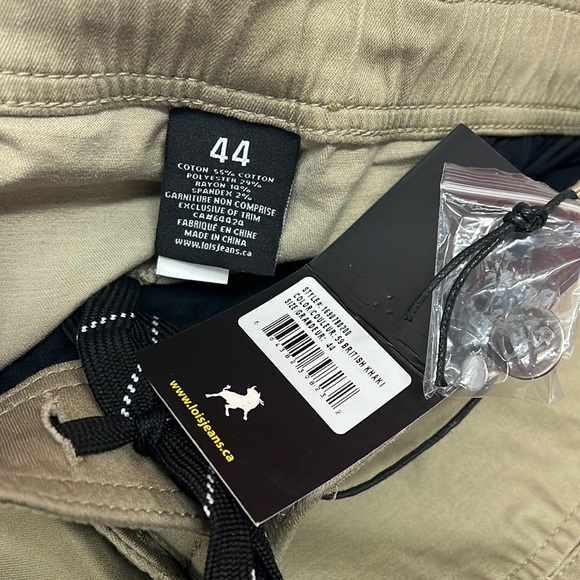 NEW Lois Jeans British Khakis Beige Jimmy Slim Fit Pants Mens Big & Tall Size 44 - Picture 5 of 10